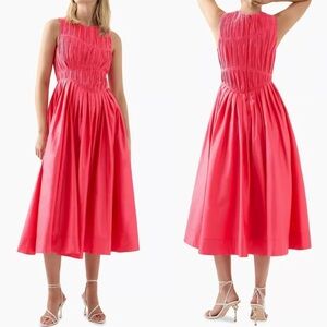 Aje Cotton Midi Dress